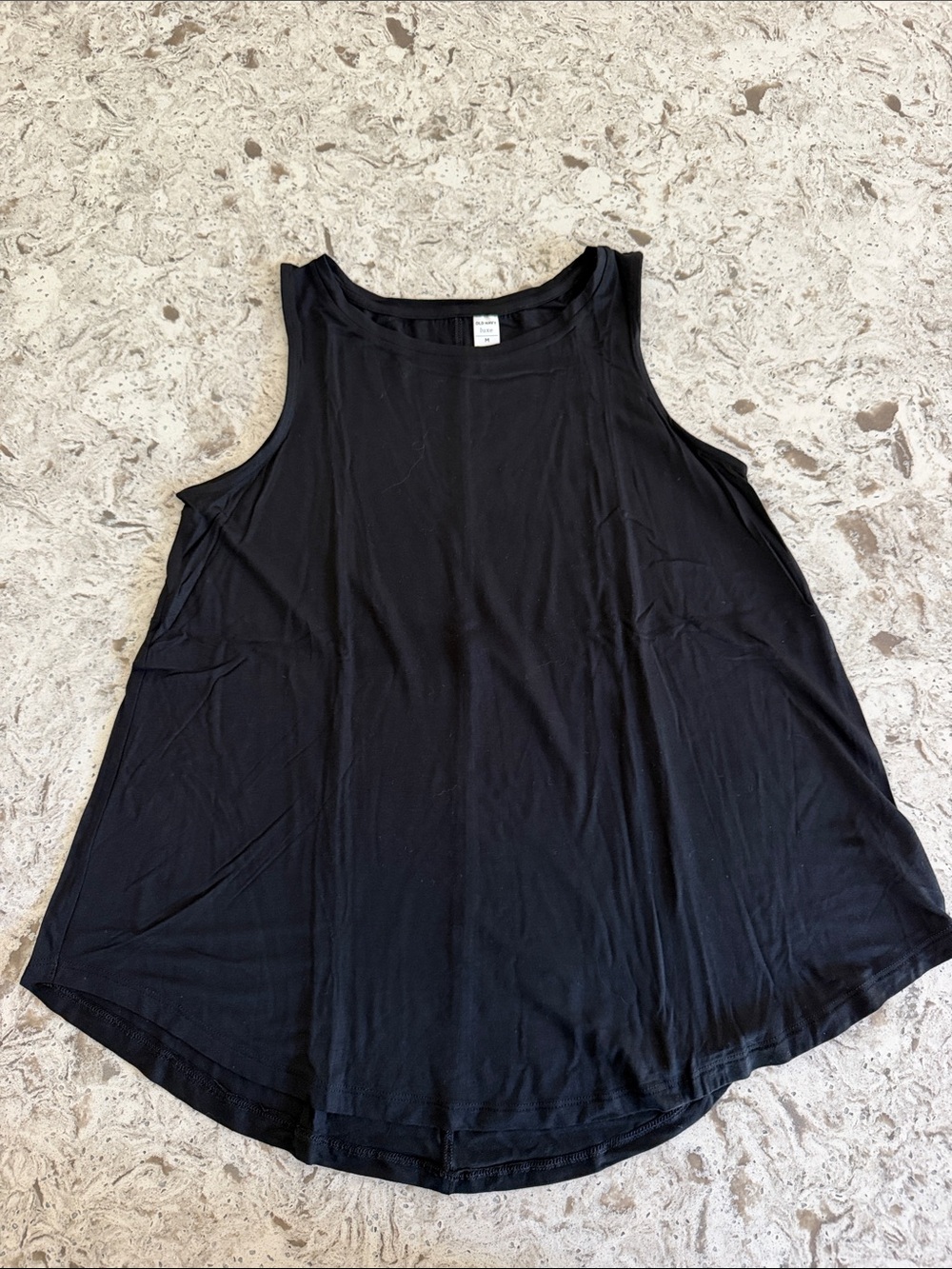 Old Navy LUXE Women’s Black Sleeveless Swing Tank Top